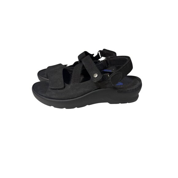 Wolky Womens Black Sandals Size 7-7.5 Adjustable Straps Comfortable Walking Shoe - Picture 1 of 7